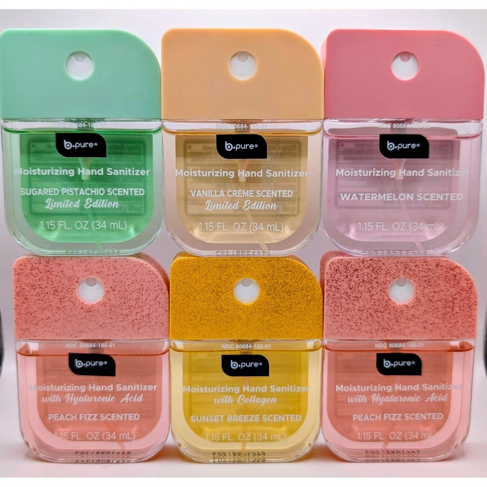 ✨✨B Pure Hand Sanitizers bundle of 6 ✨✨